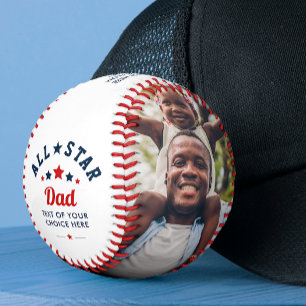 Pelota De Béisbol Papá/ Papa moderno de las estrellas regalo de 2 fo