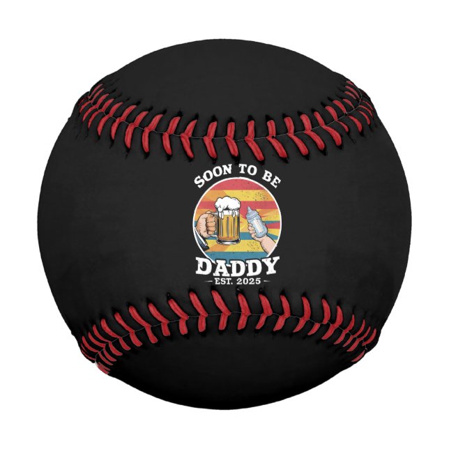 Pelota De Béisbol Papá Pronto 2025 Primer Papi Retro 2025 (Anverso)