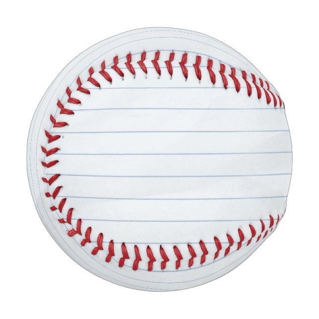 Pelota De Béisbol Papel en blanco (Reverso derecho)