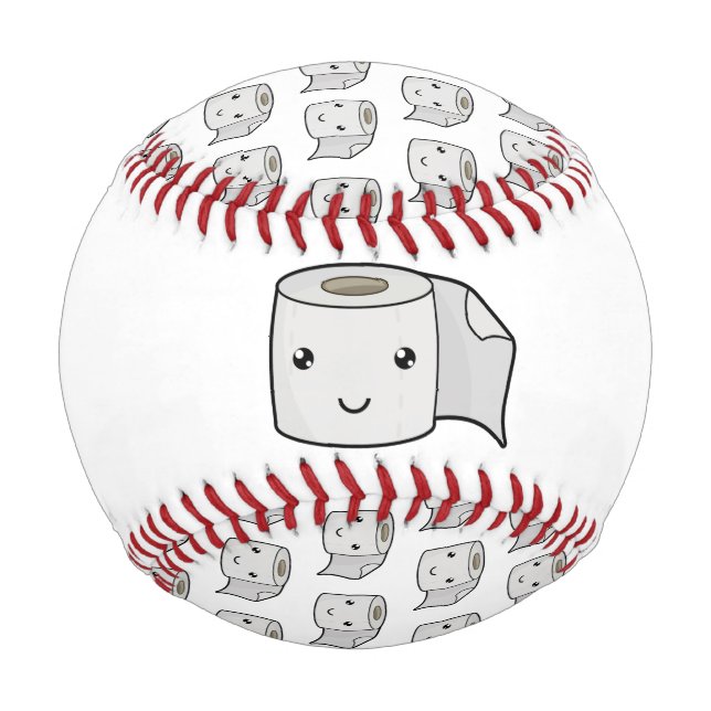 Pelota De Béisbol Papel feliz (Reverso)