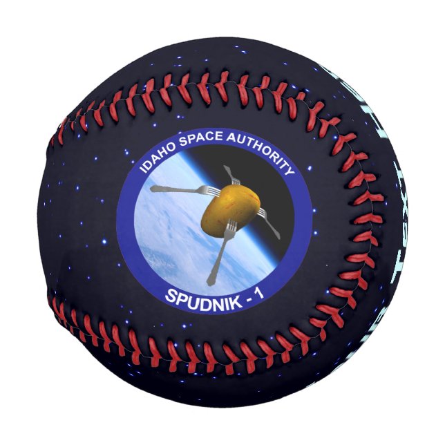 Pelota De Béisbol Parche de misión de satélite Idaho Spudnik (Anverso derecho)