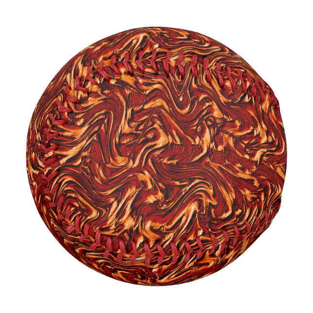 Pelota De Béisbol Parece naranja y coral texturado en la pared (Anverso izquierdo)