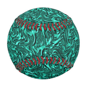 Pelota De Béisbol Parece verde jade texturado en la pared