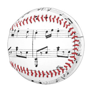 Pelota De Béisbol Partitura blanca
