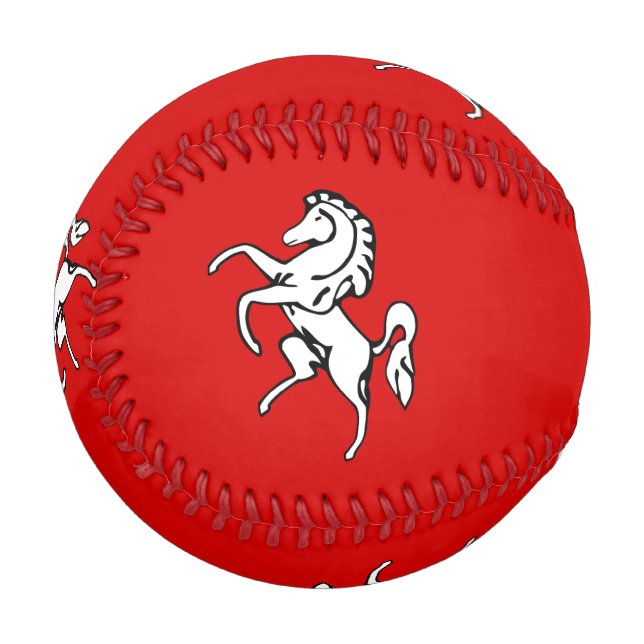 Pelota De Béisbol Patriotic baseball with flag of Kent County (Anverso izquierdo)