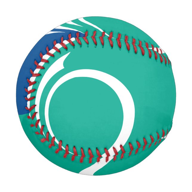 Pelota De Béisbol Patriotic baseball with flag of Ottawa, Canada (Anverso izquierdo)