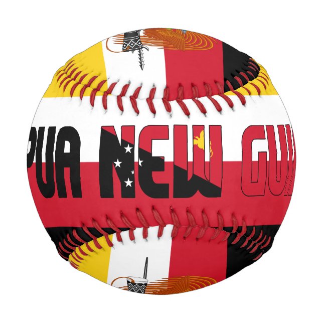 Pelota De Béisbol Patriótico de la Bandera y el Escudo de Armas de P (Anverso)