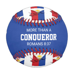 Pelota De Béisbol Patriótico MÁS QUE FILIPINAS Personalizados CONQUE