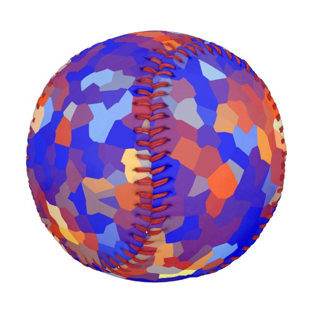 Pelota De Béisbol Patrón abstracto de cristal (Angular)