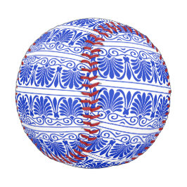 Pelota De Béisbol Patrón árabe del Mediterráneo griego Azul