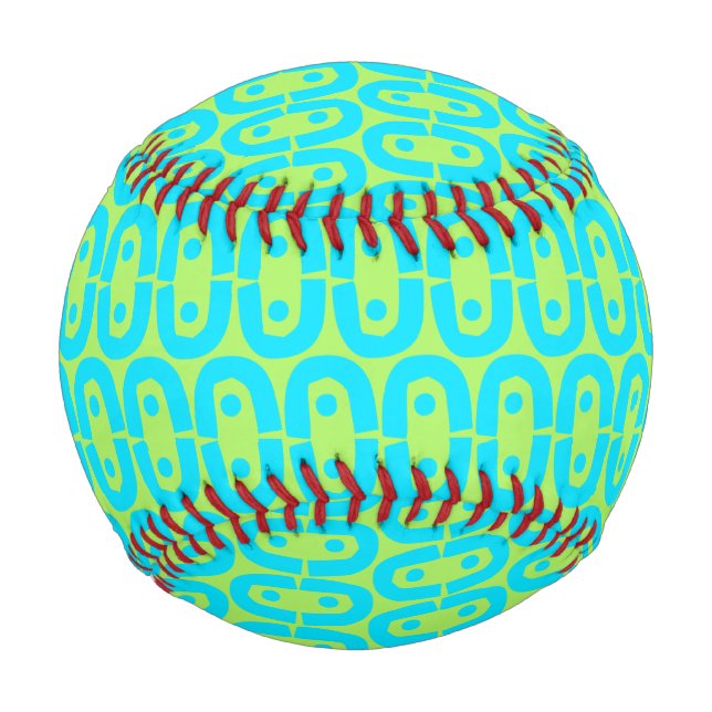 Pelota De Béisbol patrón colorido moderno (Anverso)