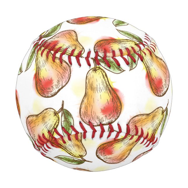 Pelota De Béisbol Patrón con pera (Reverso)