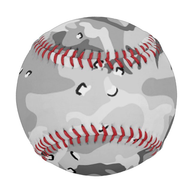 Pelota De Béisbol Patrón de camuflaje gris de invierno militar Béisb (Anverso)