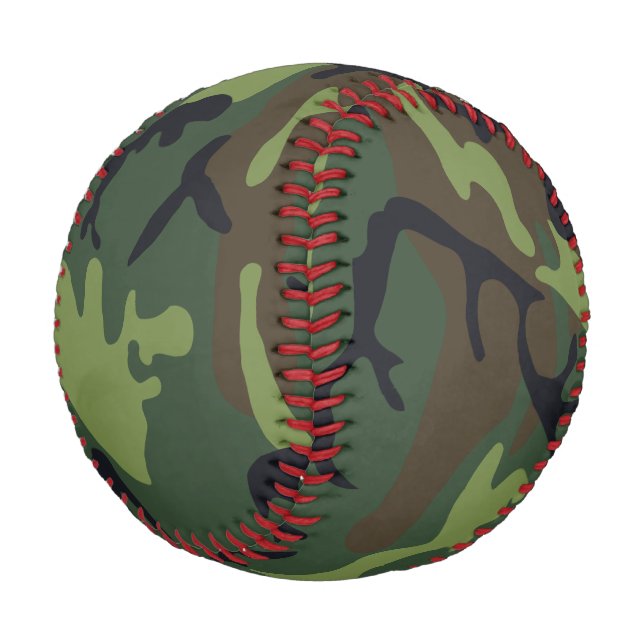 Pelota De Béisbol Patrón de camuflaje verde, patrón militar, ejércit (Angular)