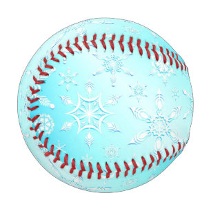 Pelota De Béisbol Patrón de copos de nieve de cristal