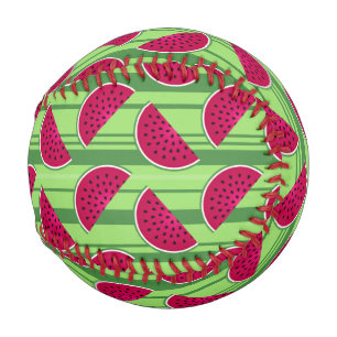 Pelota De Béisbol Patrón de Cuñas de Sandía