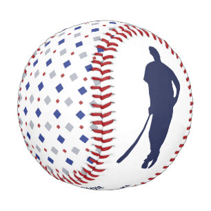 Pelota De Béisbol Patrón de diamantes MVP Keepsake Personalizado