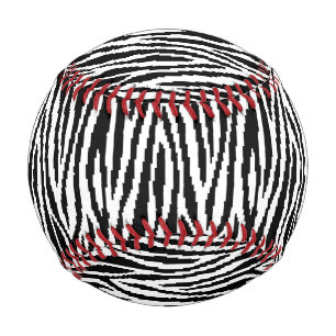 Pelota De Béisbol Patrón de diseño de impresión de cebra de 8 bits