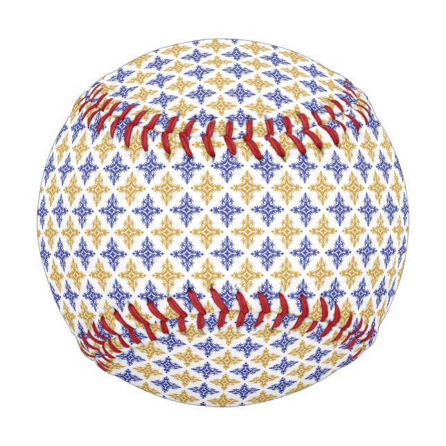 Pelota De Béisbol Patrón de flor (Anverso)