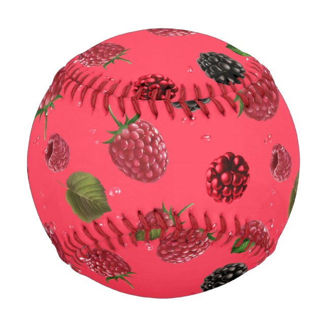 Pelota De Béisbol Patrón de frambuesa (Anverso)