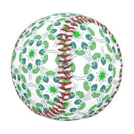 Pelota De Béisbol Patrón De Hojas, Patrón De Hojas, Hojas Verdes