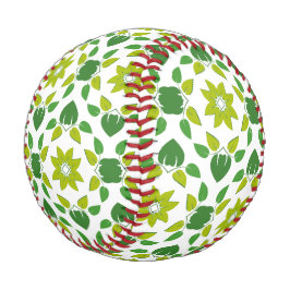 Pelota De Béisbol Patrón De Hojas, Patrón De Hojas, Hojas Verdes