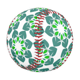 Pelota De Béisbol Patrón De Hojas, Patrón De Hojas, Hojas Verdes