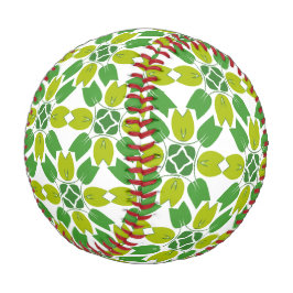 Pelota De Béisbol Patrón De Hojas, Patrón De Hojas, Hojas Verdes