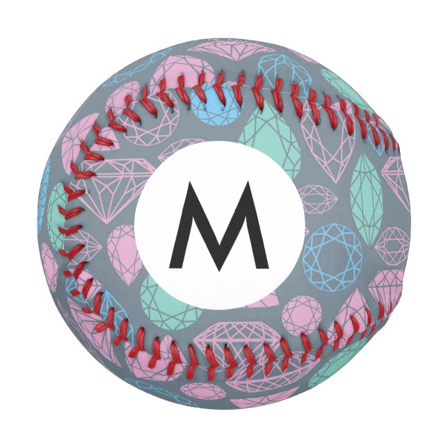Pelota De Béisbol Patrón de iconos de Gemstone (Anverso izquierdo)