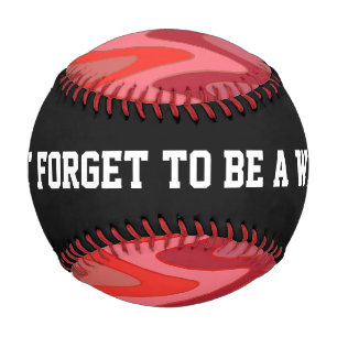 Pelota De Béisbol Patrón de ondas sinusal - rojo + tus ideas