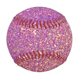 Pelota De Béisbol Patrón de Purpurina rosado Giro