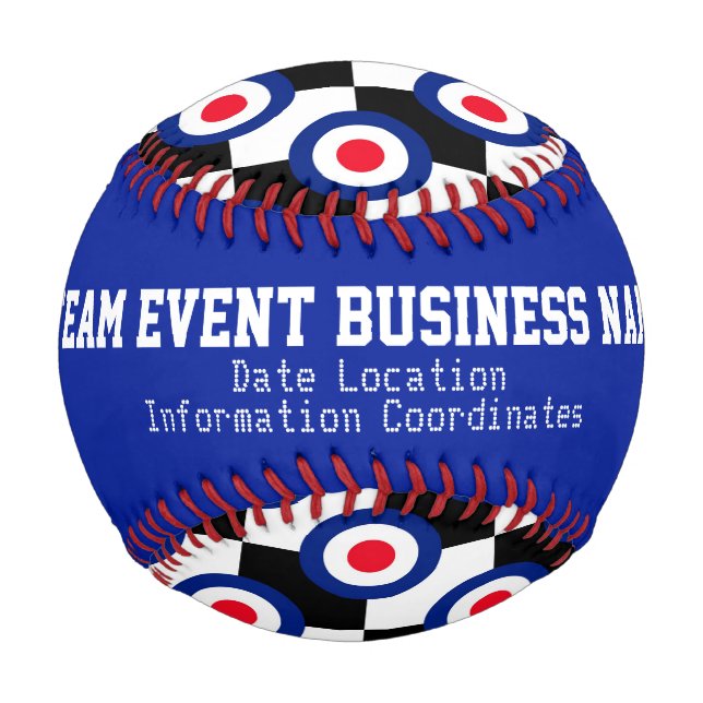 Pelota De Béisbol Patrón de redondeo de objetivo de Mod Puntos de po (Reverso)