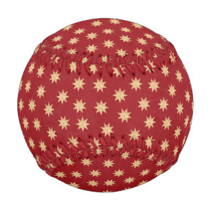 Pelota De Béisbol Patrón de Relieve metalizado dorado falso y estrel
