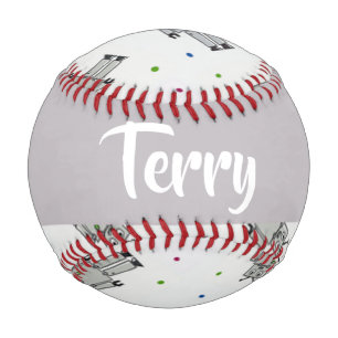 Pelota De Béisbol Patrón de robots grises