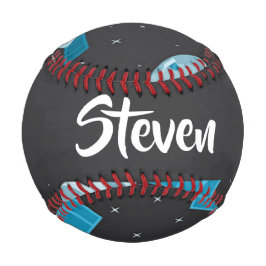 Pelota De Béisbol Patrón de satélites del espacio azul