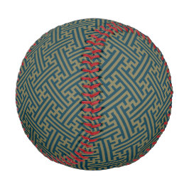 Pelota De Béisbol Patrón de Sayagata, japonés, oro y azul de la Mari