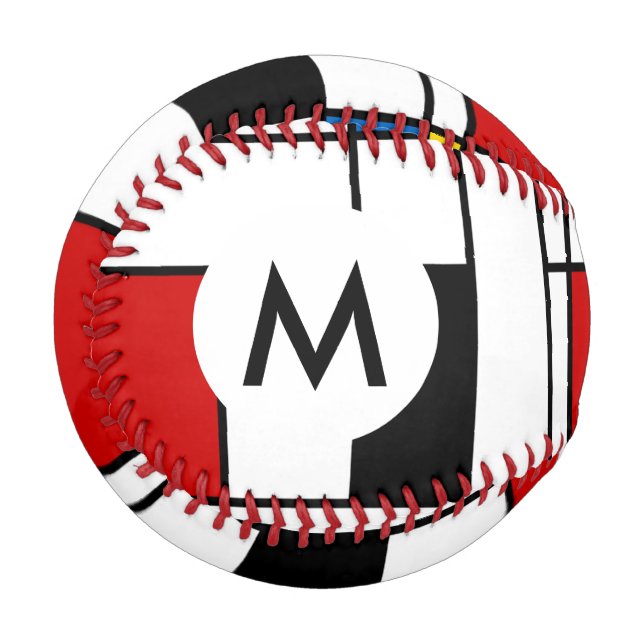 Pelota De Béisbol Patrón De Stijl (Anverso izquierdo)