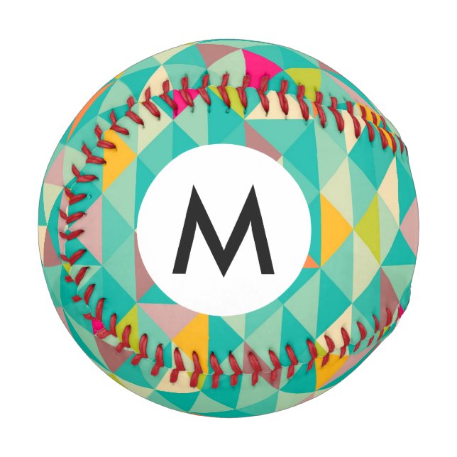 Pelota De Béisbol Patrón de triángulos (Anverso izquierdo)
