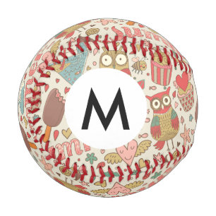 Pelota De Béisbol Patrón De Verano Con Helado