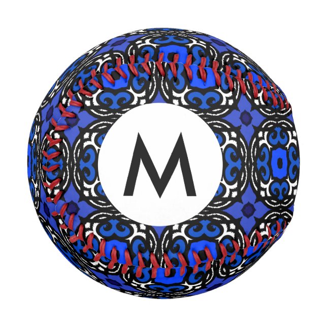 Pelota De Béisbol Patrón étnico con motivos turcos (Anverso izquierdo)