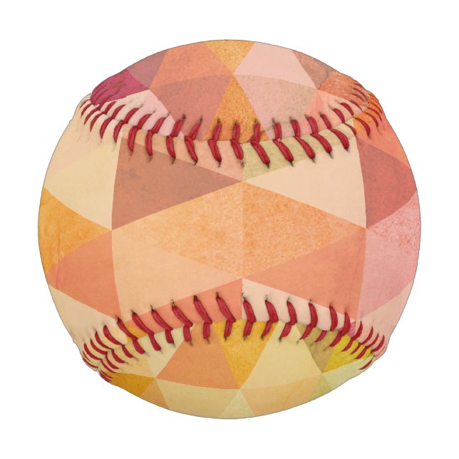 Pelota De Béisbol Patrón geométrico de triángulo suave (Anverso)