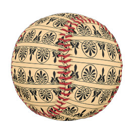 Pelota De Béisbol Patrón Mediterráneo Árabe Griego Marrón