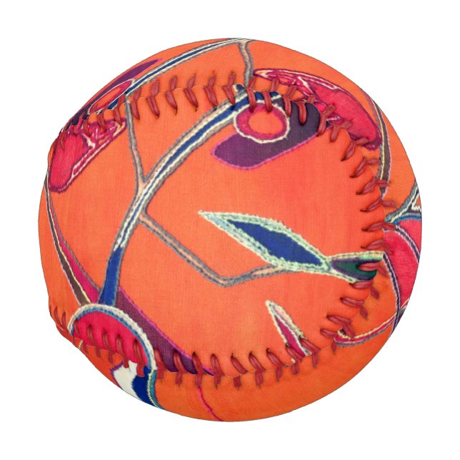 Pelota De Béisbol patrón naranja (Anverso derecho)