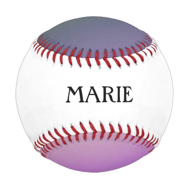 Pelota De Béisbol Patrón rápido de Guay con nombre (Reverso)