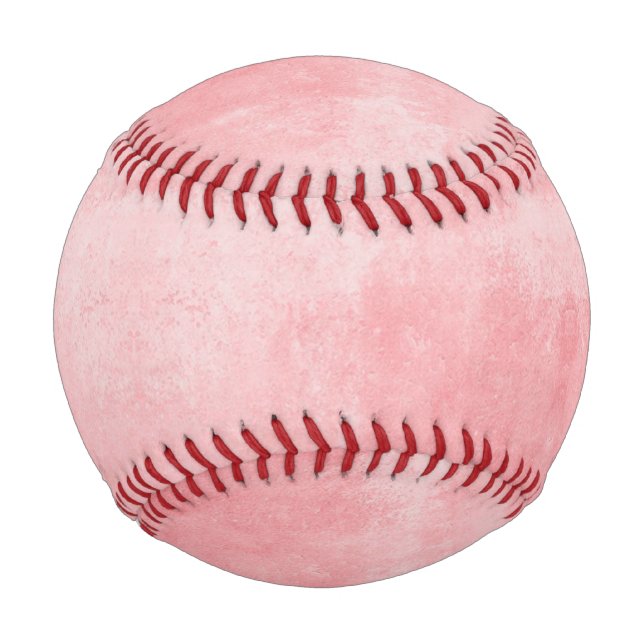 Pelota De Béisbol Patrón texturizado rosado (Anverso)