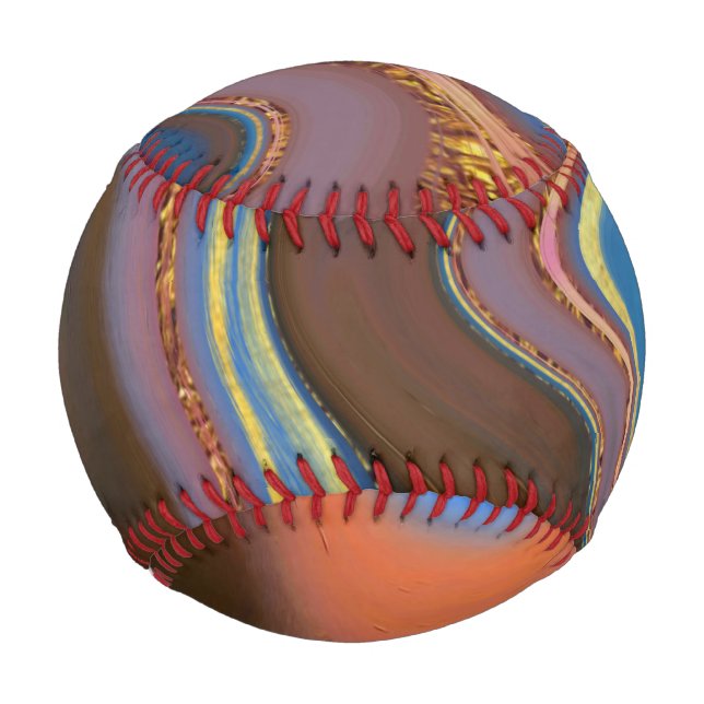 Pelota De Béisbol pattern abstract brown (Anverso)