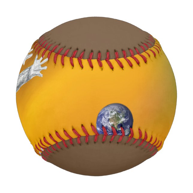 Pelota De Béisbol Pelea abstracta de béisbol (Anverso)