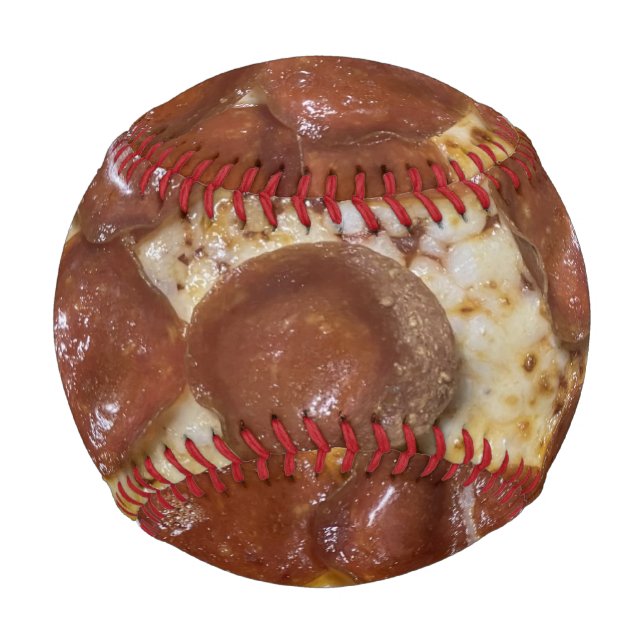 Pelota De Béisbol Pepperoni Pizza (Anverso)