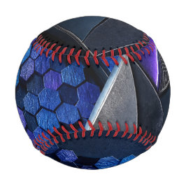 Pelota De Béisbol Perno geométrico de rayo de zafiro de hexágonos