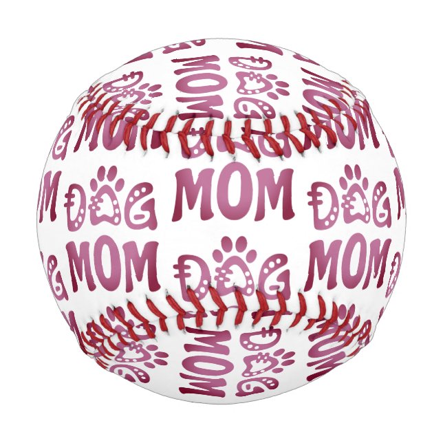 Pelota De Béisbol Perro Mamá (Anverso)